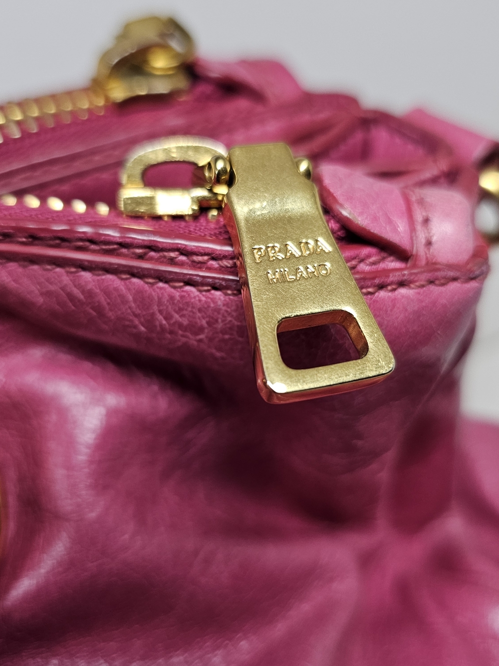 Prada Pink Leather Satchel - Picture 9 of 16